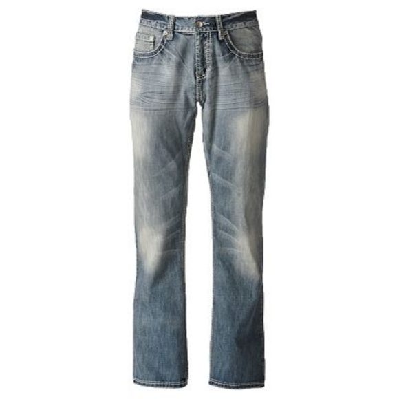 Looks great 😻HELIX Worn Look Relaxed Boot Cut Jeans - Picture 3 of 11